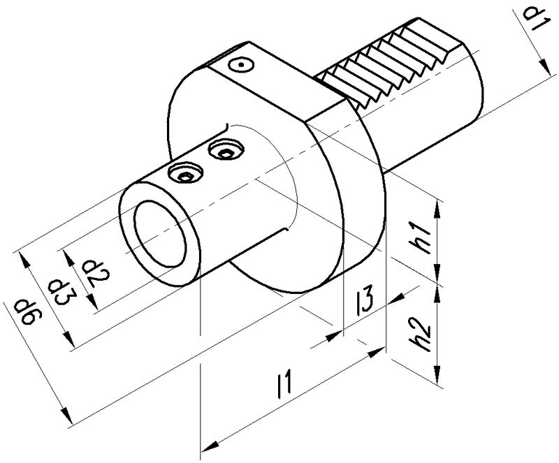 U Bohrerhalter Axial BRW