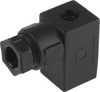 Plug connector for valves