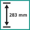 Height - 283 mm