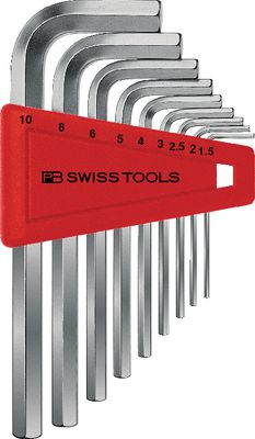 Jeu De 7 Clés Coudées Longues Starrett - Pointe à Boule Pour Accès Difficiles