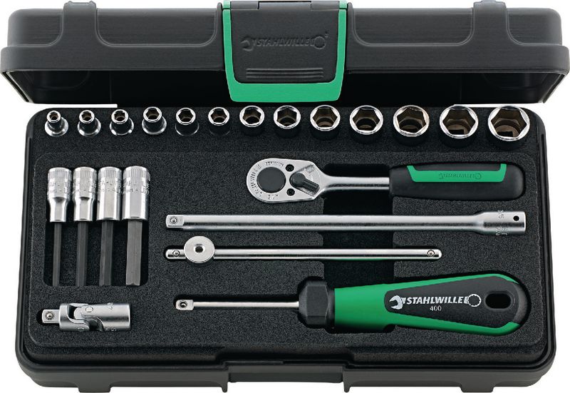 Williams WSSS-6RC Sechskant-Bit-Steckschlüsselsatz, 6-teilig – Hochglanz Verchromt, 1/4" Bis 5/8"