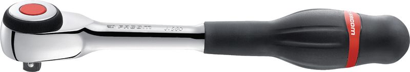 USAG Umschaltknarre Mit Drehgriff – 1/4 Zoll, 60 Zähne, 120 Mm Lang, 2-Komponenten-Griff