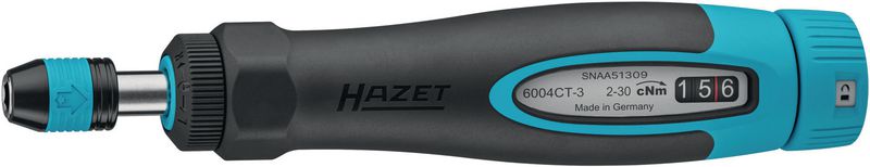 Tournevis Dynamométrique HAZET 6005CT-100 - 1/4, 4-10 Nm, Précision 6%, Poignée Transversale
