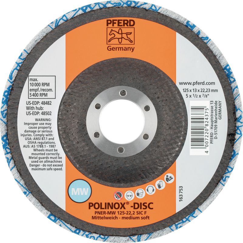 PFERD Schleiffeile SF 180-28-5 Flexibel - 180mm SiC Körnung 240 Für Präzises Schleifen