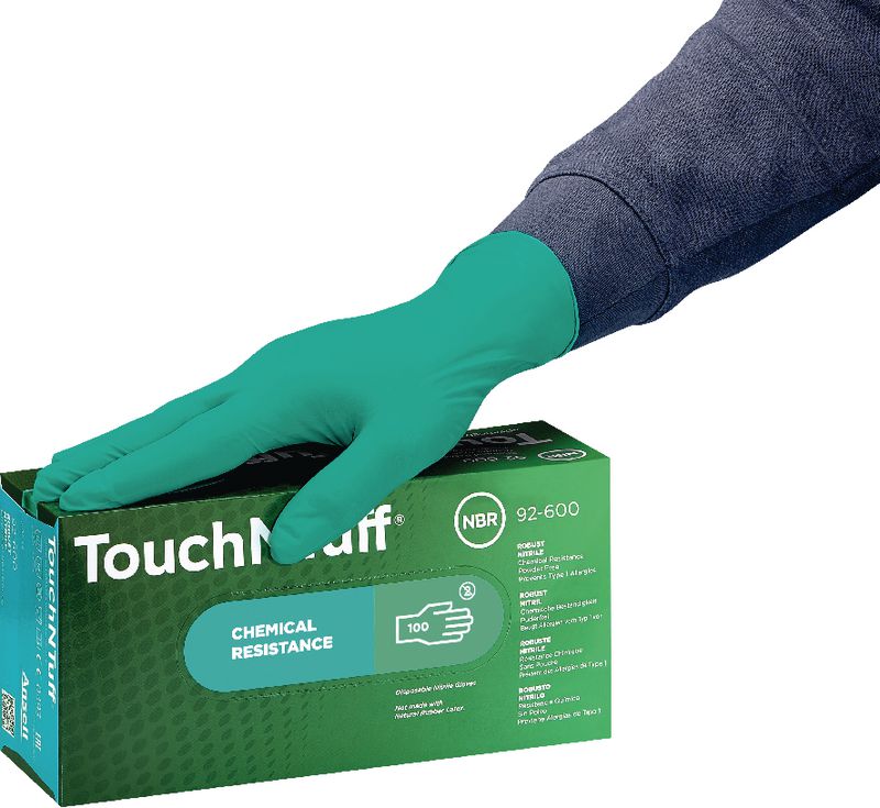 ◆ニチベイ◆バーチカル◆W107.5×H197◆O-2603BL5◆ Einweg-Nitril-Handschuhe ANSELL TouchNTuff 92-600 | BRW-CH