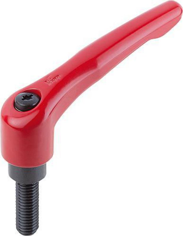 Kipp Klemmhebel M12x60 Orange - Klemmhebel Mit Gewindestift Für Maschinenbau