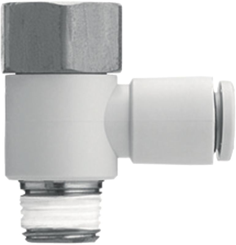 Screw-in bracket SMC KQ2VF Male thread, imperial, nickel-plated brass ...