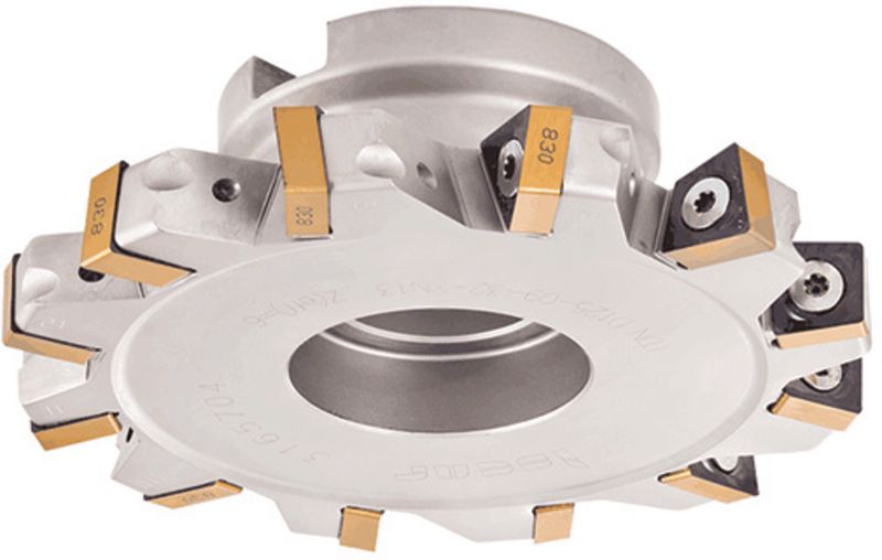 ISCAR Disc cutter with 3-sided cutting geometry for indexable inserts ...