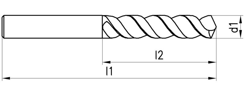 Gühring 83269 Spiralbohrer 19,0 Mm HSCO, DIN 341,  Produktbild-Vorschau 3