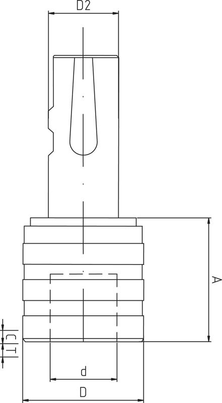 Bilz Gewindeschnellwechselfutter WFLC220-K TR28X2 – Mit Längenausgleich, Zug/Druck, IKZ-fähig, Made In Germany