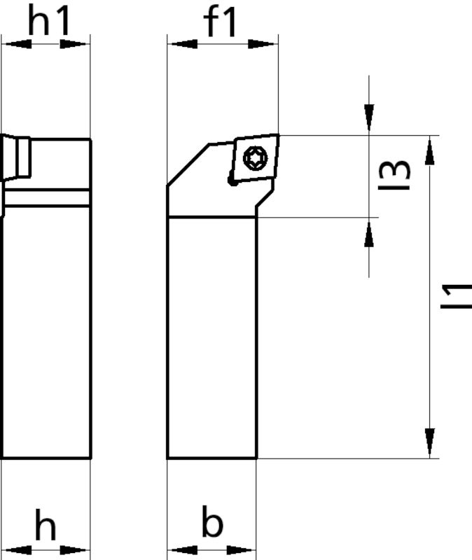 AKKO WSP Drehhalter 95° SCLCR / SCLCL – Für ISO-Wendeplatten CC, Alle Größen