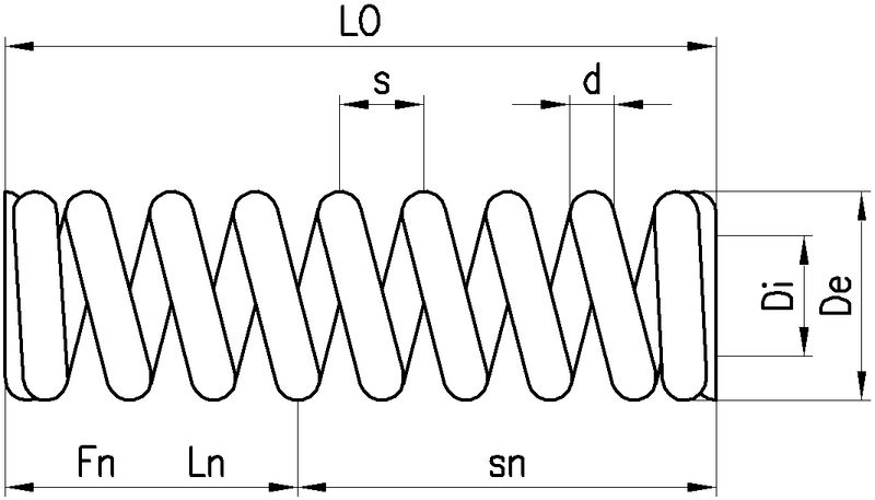 2 Pièces Ressorts De Compression, Ressort Acier, 70mm OD, 5mm Fil Diamètre, 70mm Longueur Libre, Ressort Acier Ressort De Traction
